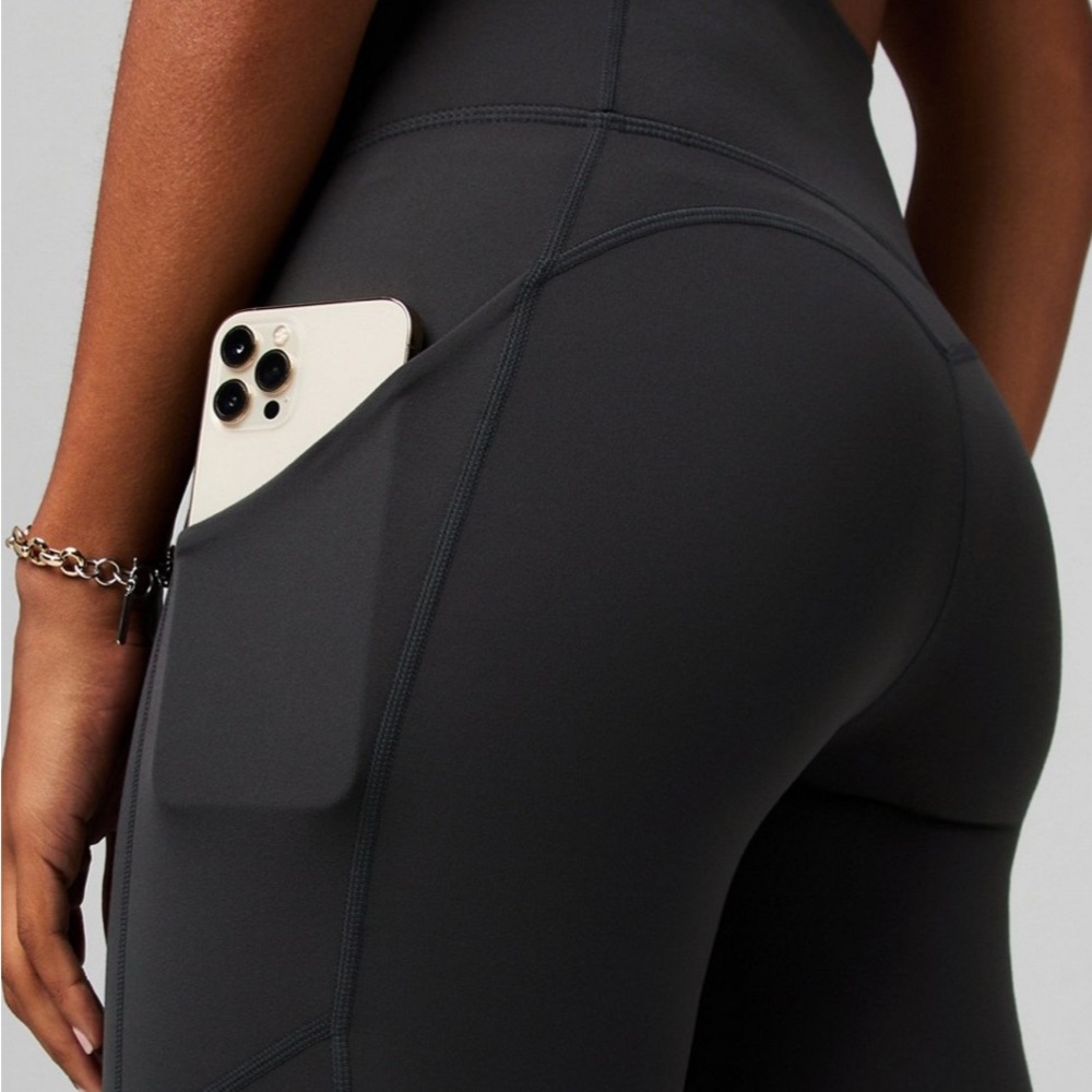 Fabletics Charcoal Leggings with Side Pocket 2 PAIRS